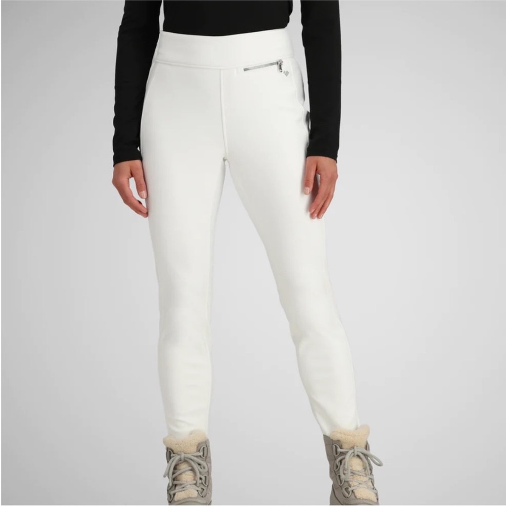 Obermeyer Jinks Itb Softshell Snow White Ski Pant 4
